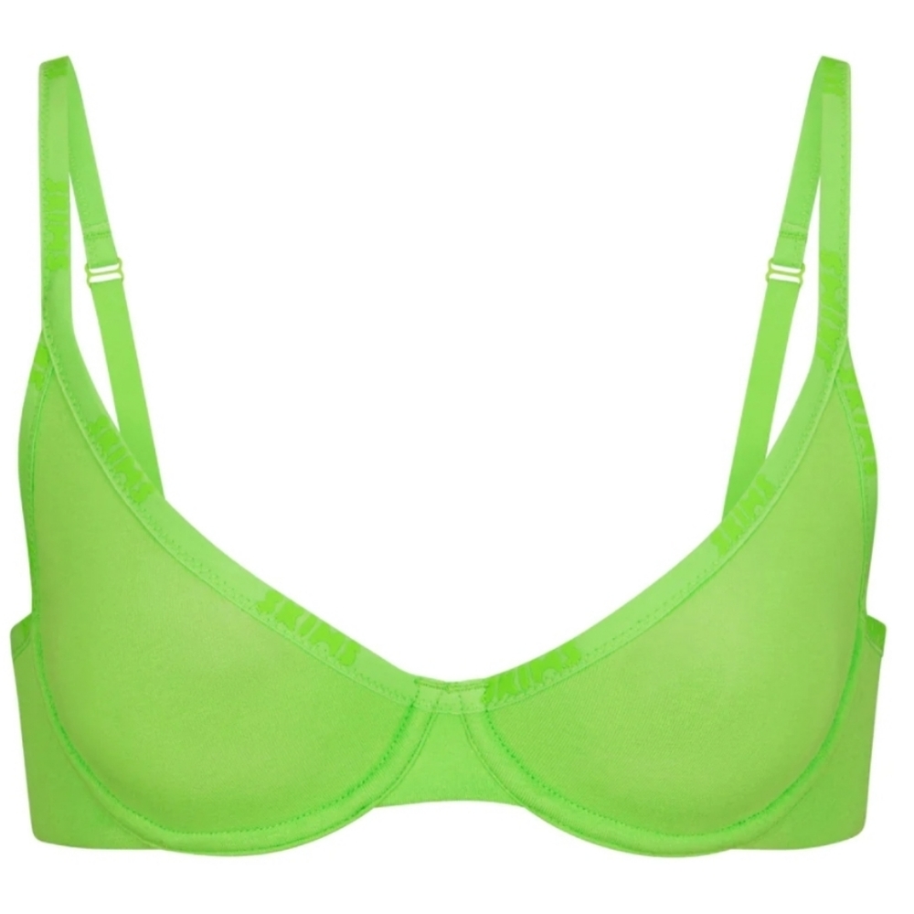 SKIMS Neon Green Underwire Bra
